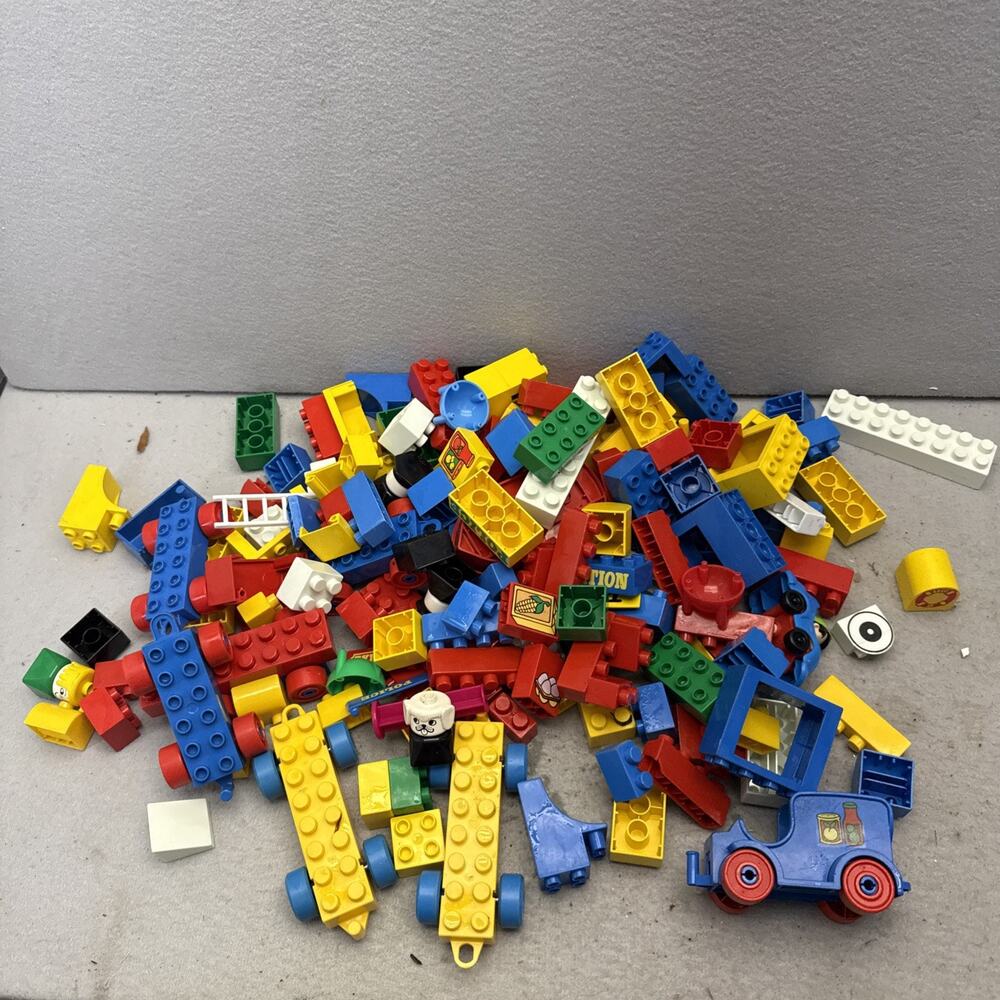 LEGO Duplo Bulk Lot 4 Lbs Mixed Bricks Blocks Pieces